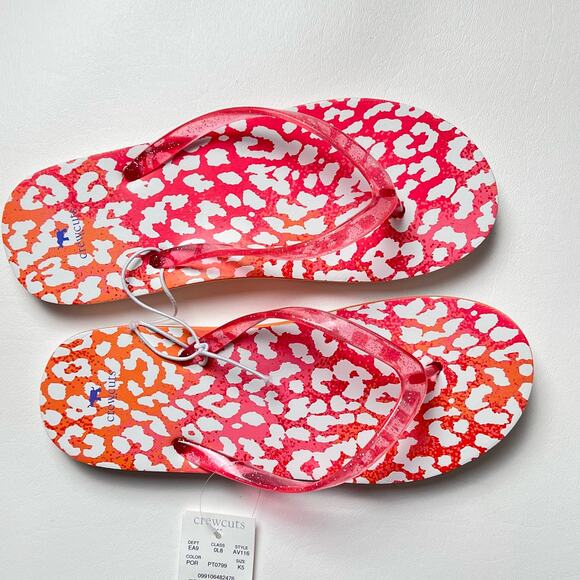 Crewcuts Girl's Multi-color Flip Flops Sz K5 - Picture 8 of 10